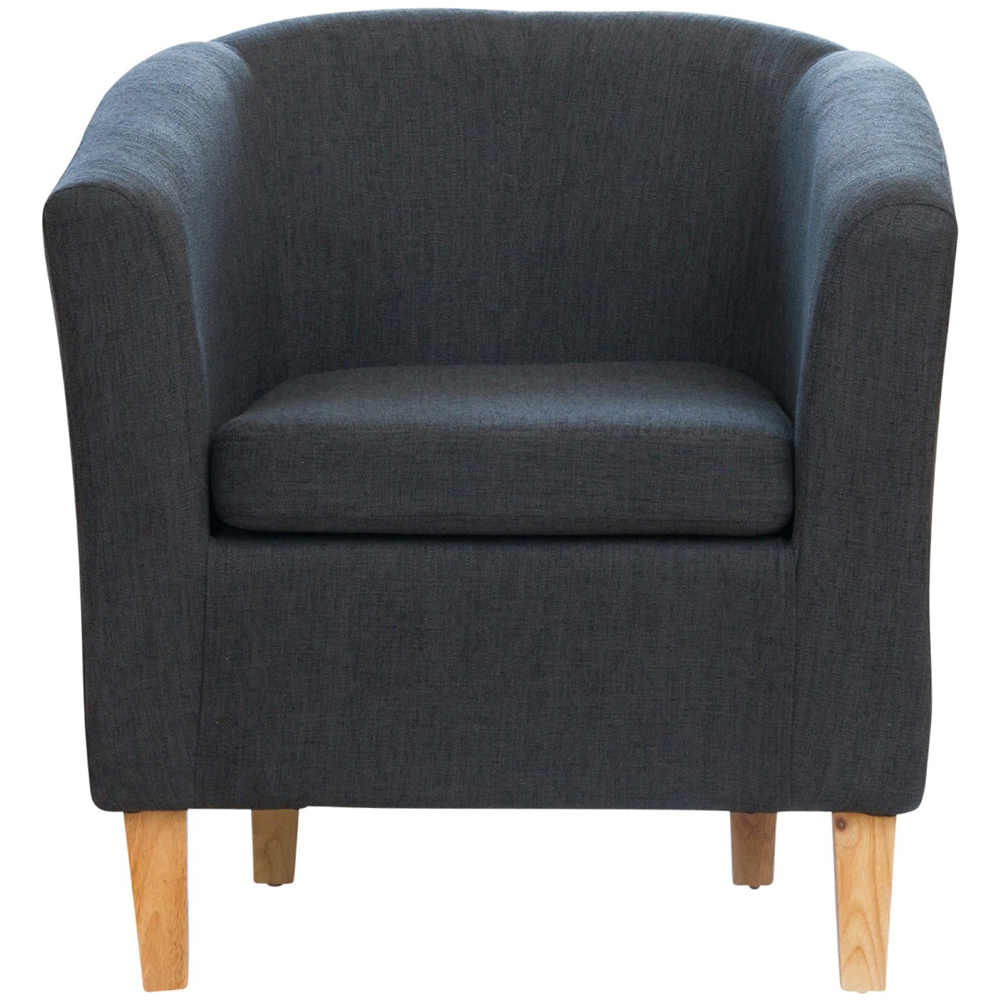 Artemis Home Alderwood Black Hessian Tub Chair Image 2