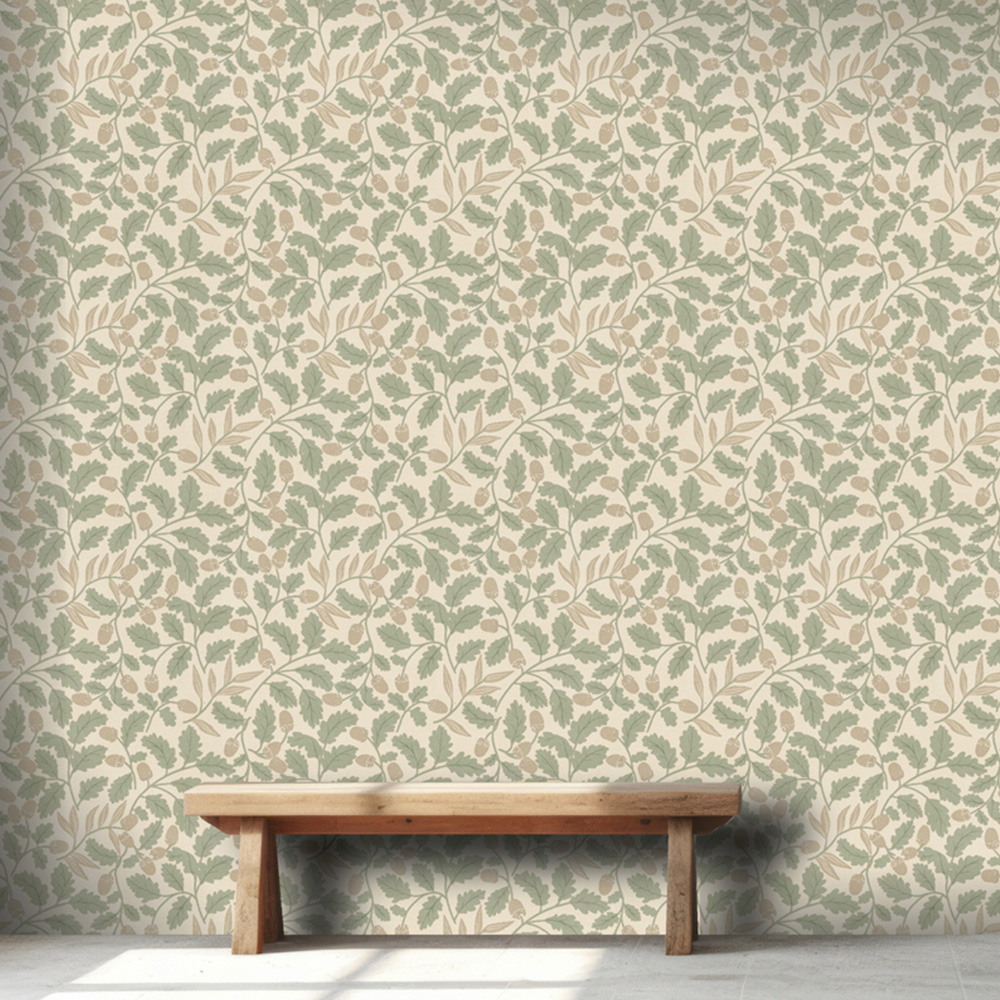 Arthouse Acorn Trail Sage Wallpaper Image 4
