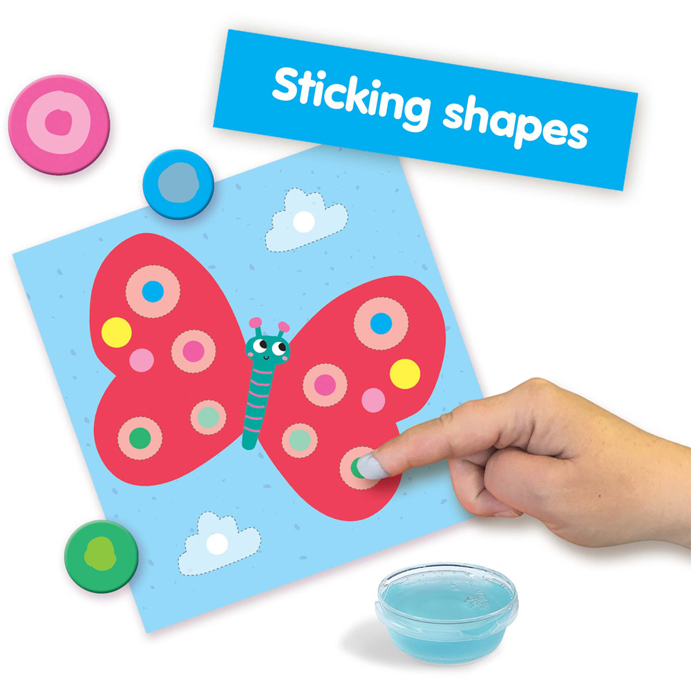 SES Creative My First 3-in-1 Fingerpainting Colouring and Sticking Shapes Activity Set Image 5