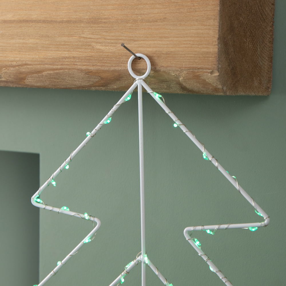 Samuel Alexander Green LEDs Light Up 3 Layered Christmas Tree Decoration Image 4