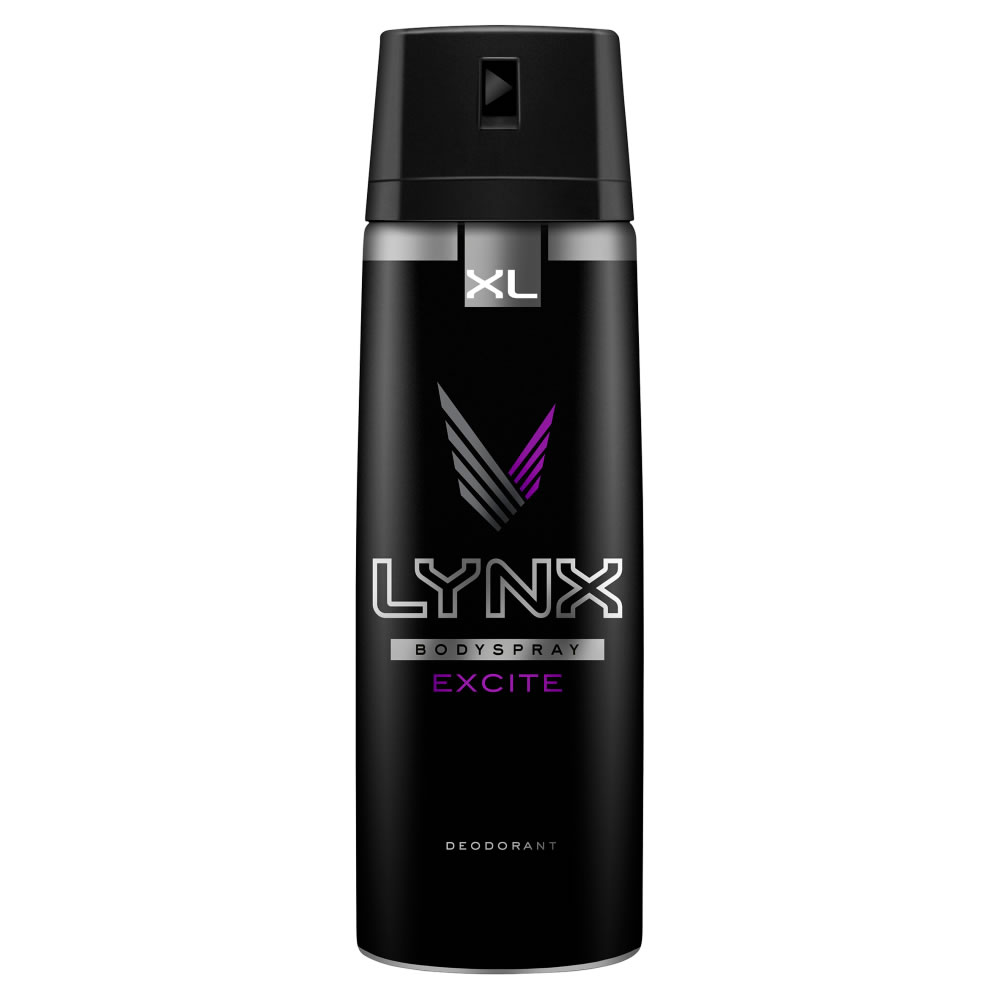 Lynx Body Spray Excite Deodorant XL 200ml Image 1