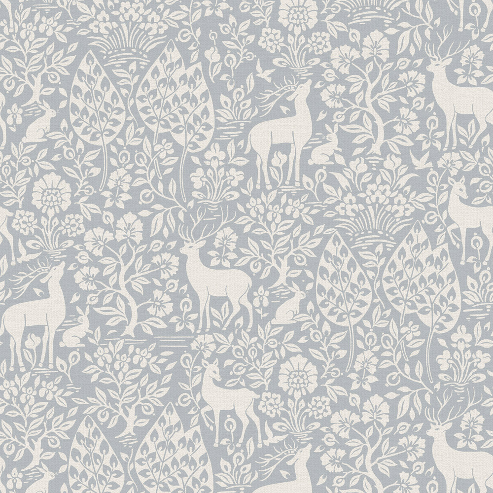 Holden Decor Deer Woods Blue Wallpaper Image 1