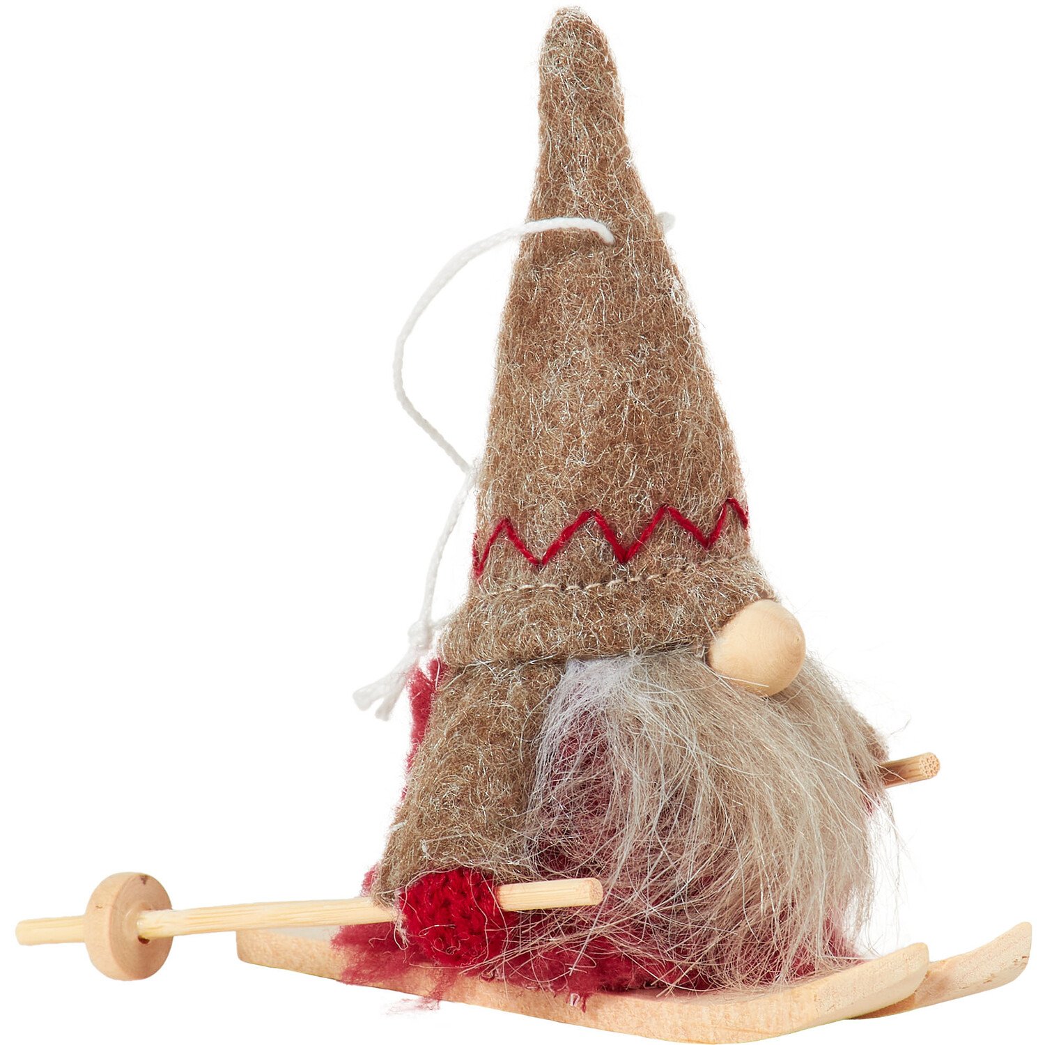 Hanging Sleigh Gonk Christmas Decoration - Natural Image 3