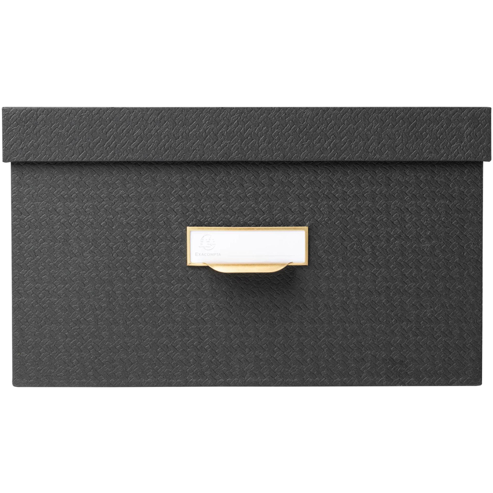 Exacompta OfficeByMe Black Storage Box Set of 3 Image 4