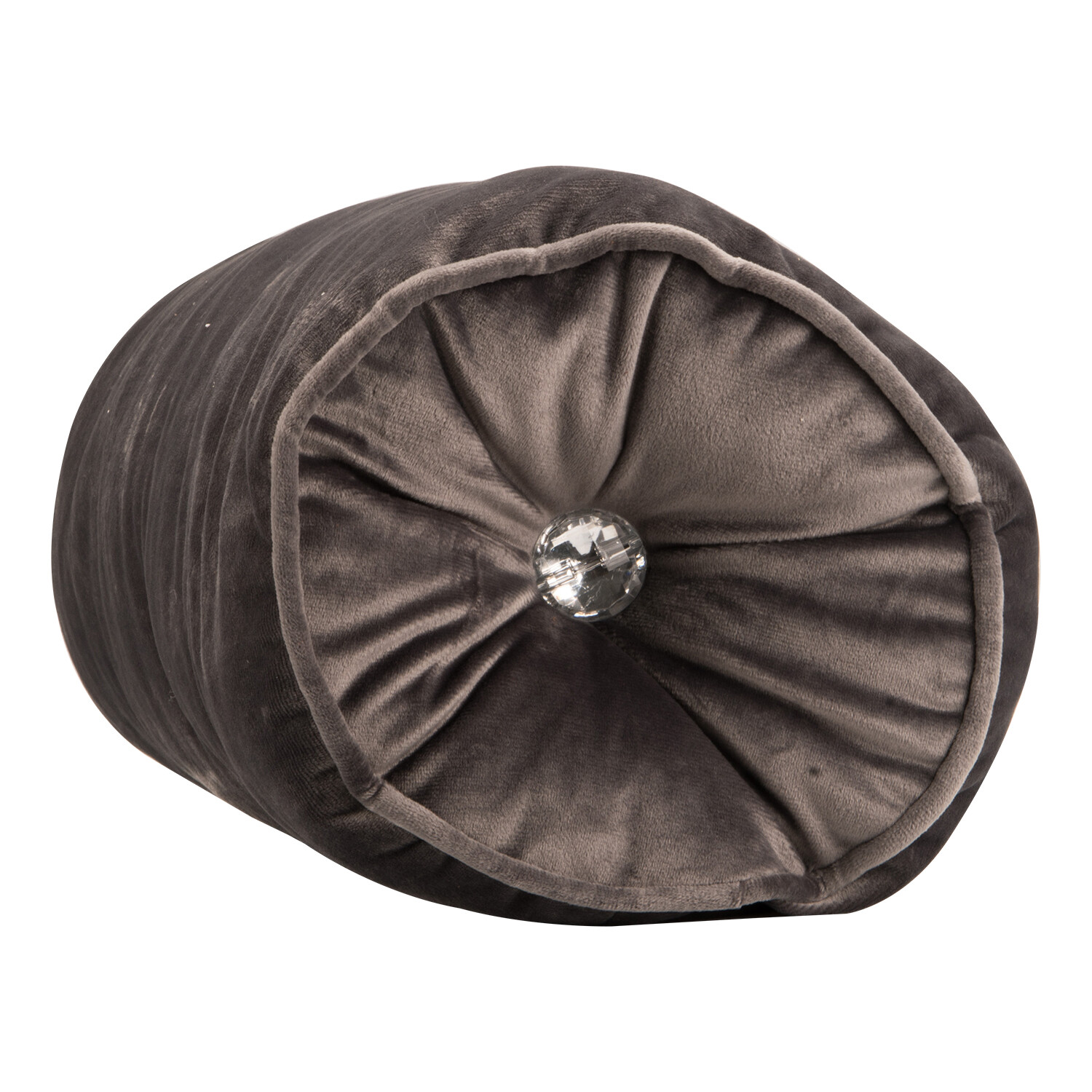 Divante Ariana Charcoal Gem Bolster Cushion 46 x 20cm Image 2