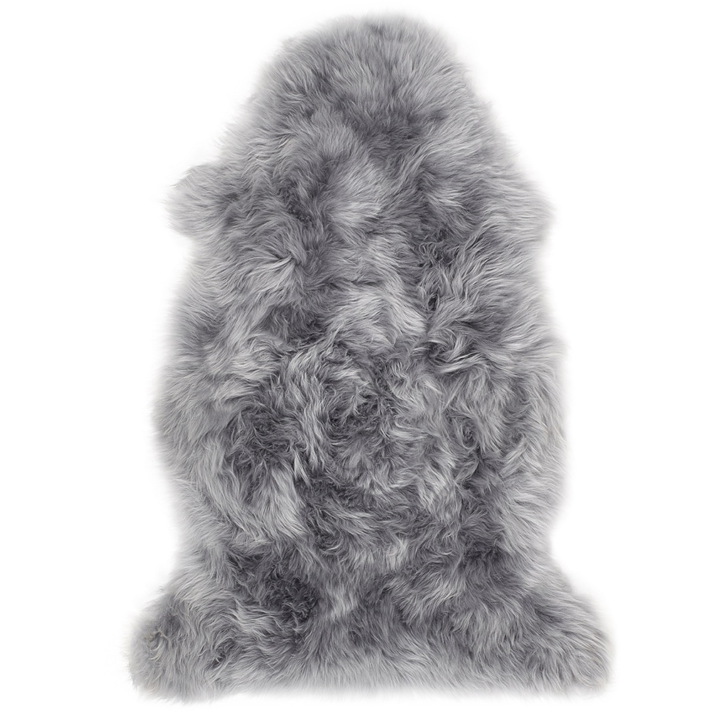 Origins Genuine Grey Sheepskin Rug Image 1