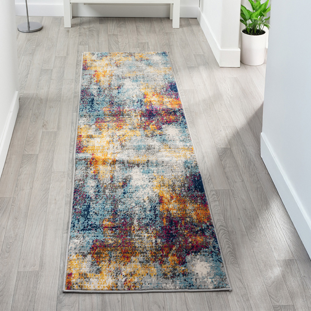 Desire Rugs San Marino Multicolour Abstract Rug 60 x 220cm Image 2