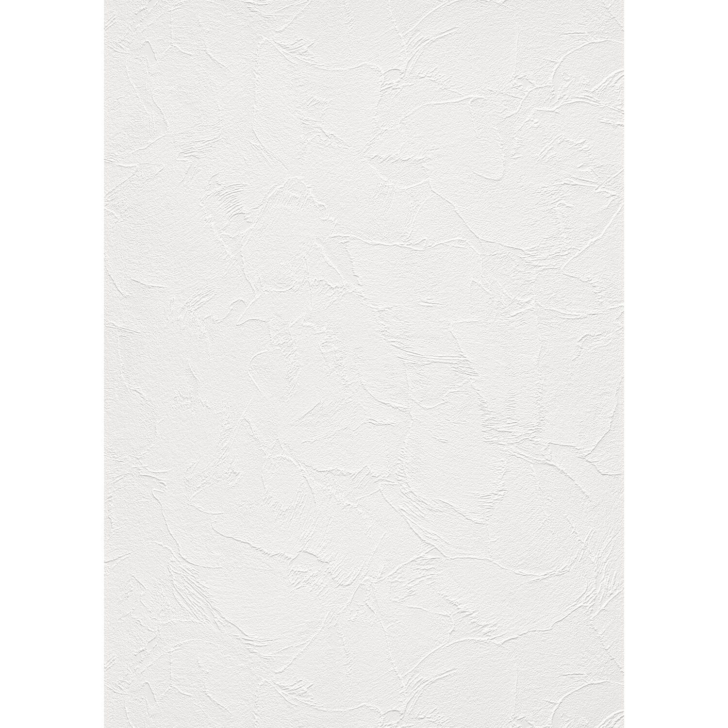 Soft Plaster Effect Paintable Lining Paper White Image