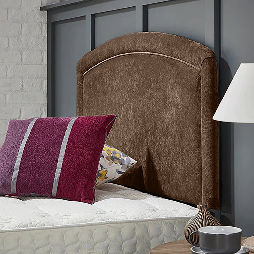 Eleganza Home Melanie Single Mink Naples Strutted Headboard Image 2
