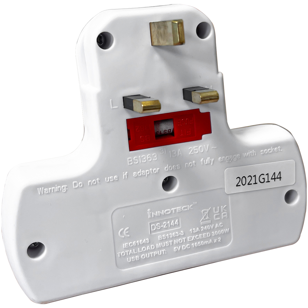 Innoteck 2 Way Multi Plug Adaptor Image 5