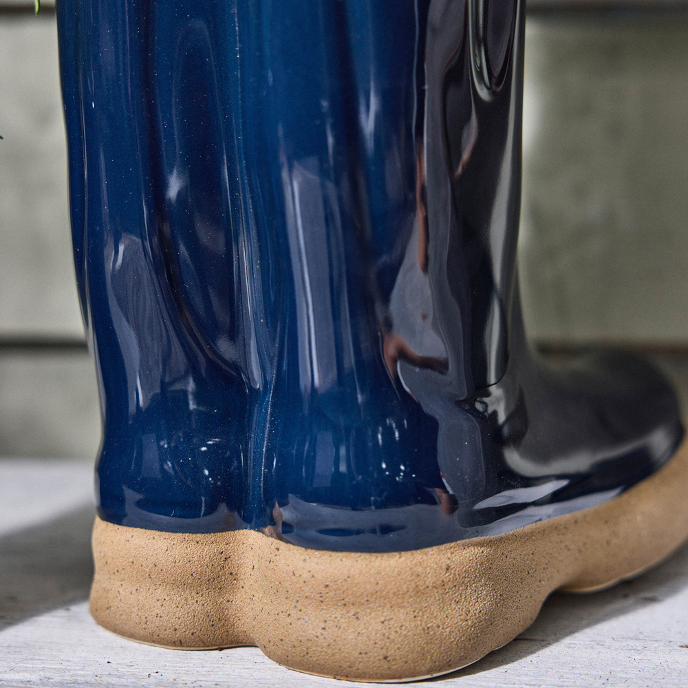 Dibor Midnight Blue Double Wellington Planter 29.5cm Image 3
