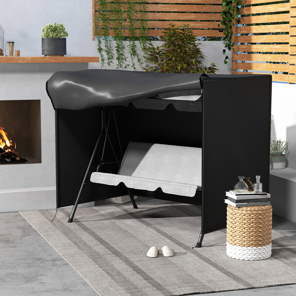 Outsunny Black Garden Furniture Protector Cover 164 x 205 x 124cm Image 2