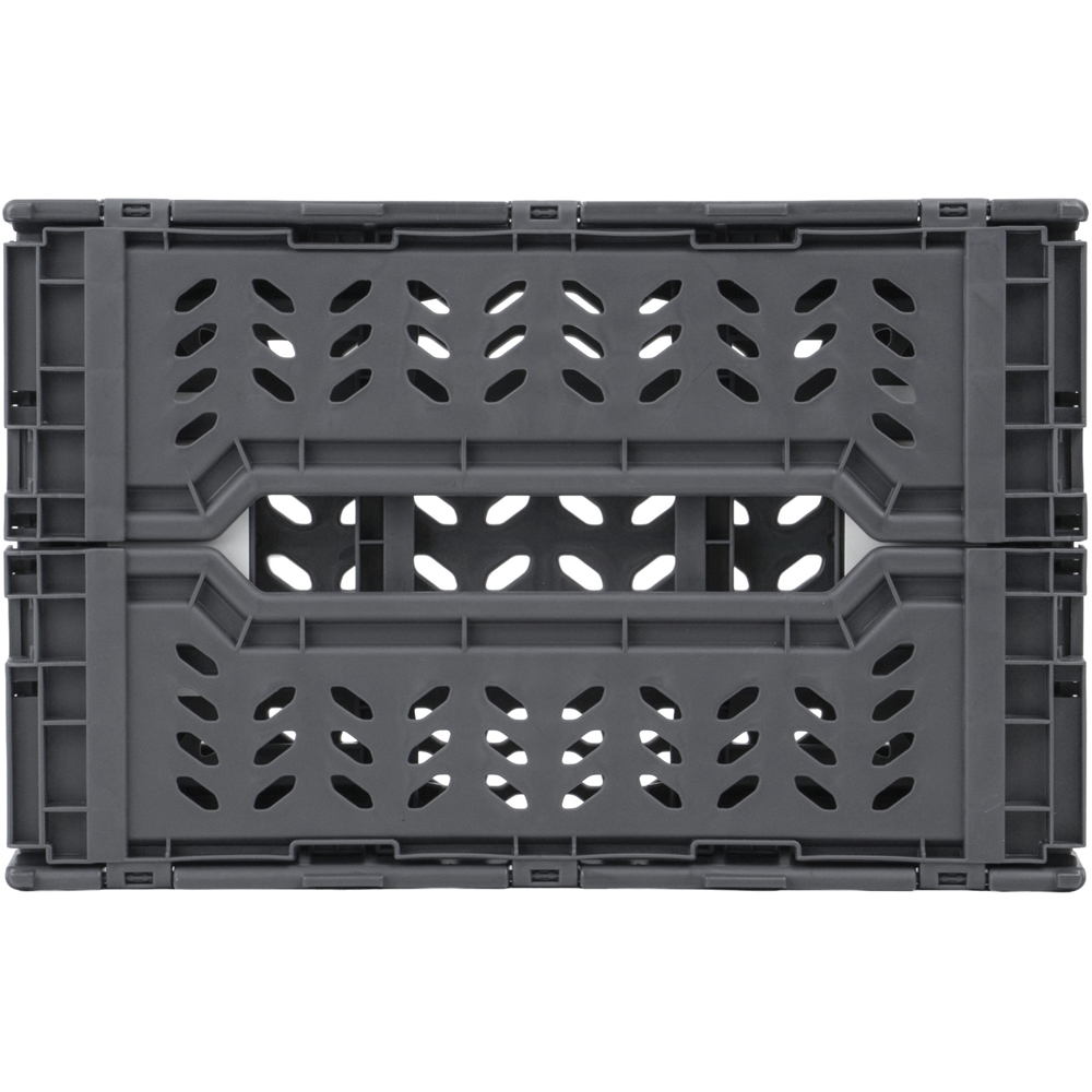 JVL Stackit Grey Foldable Storage Crate 4L 6 Pack Image 5
