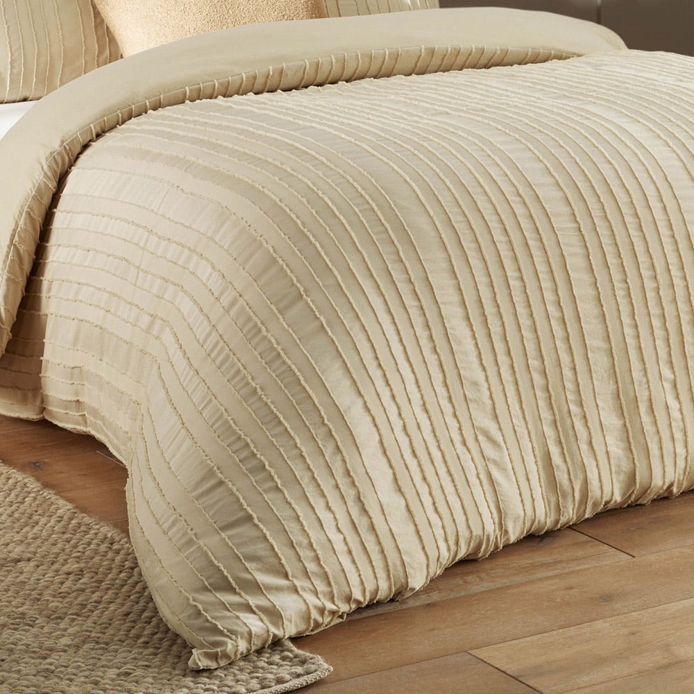 Duvet Day Harrison Double Cream Stripe Printed Duvet Set Image 3