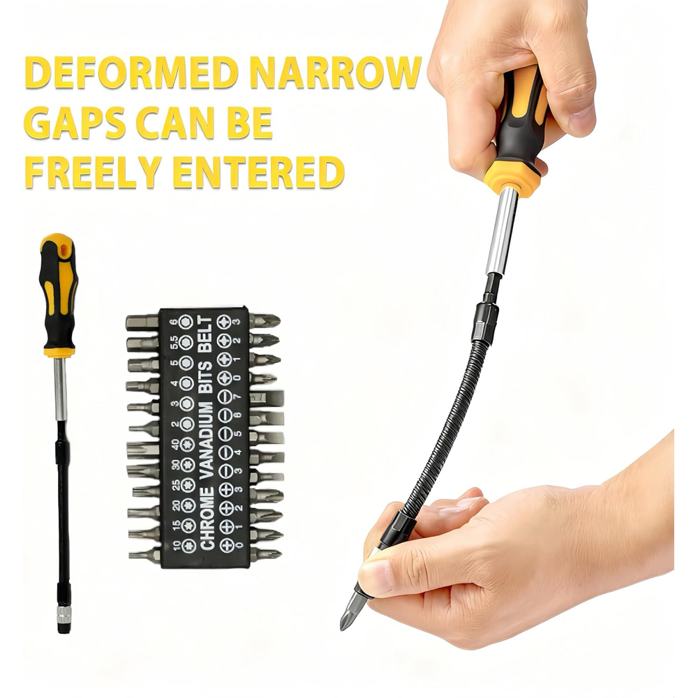 Alivio 43 Piece Magnetic Tips Ergonomic Screwdriver Set with Storage Case Image 5
