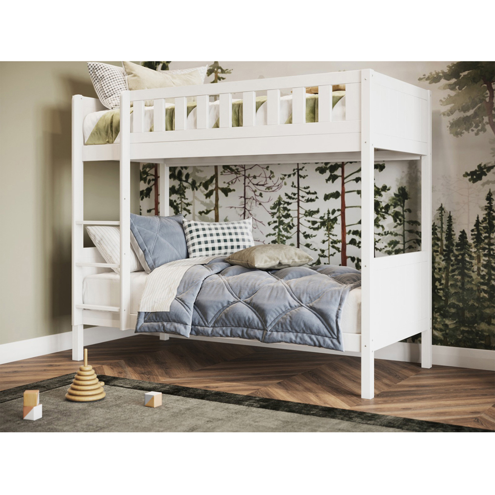 Flair Bea Shorty White Wooden Bunk Bed Image 3