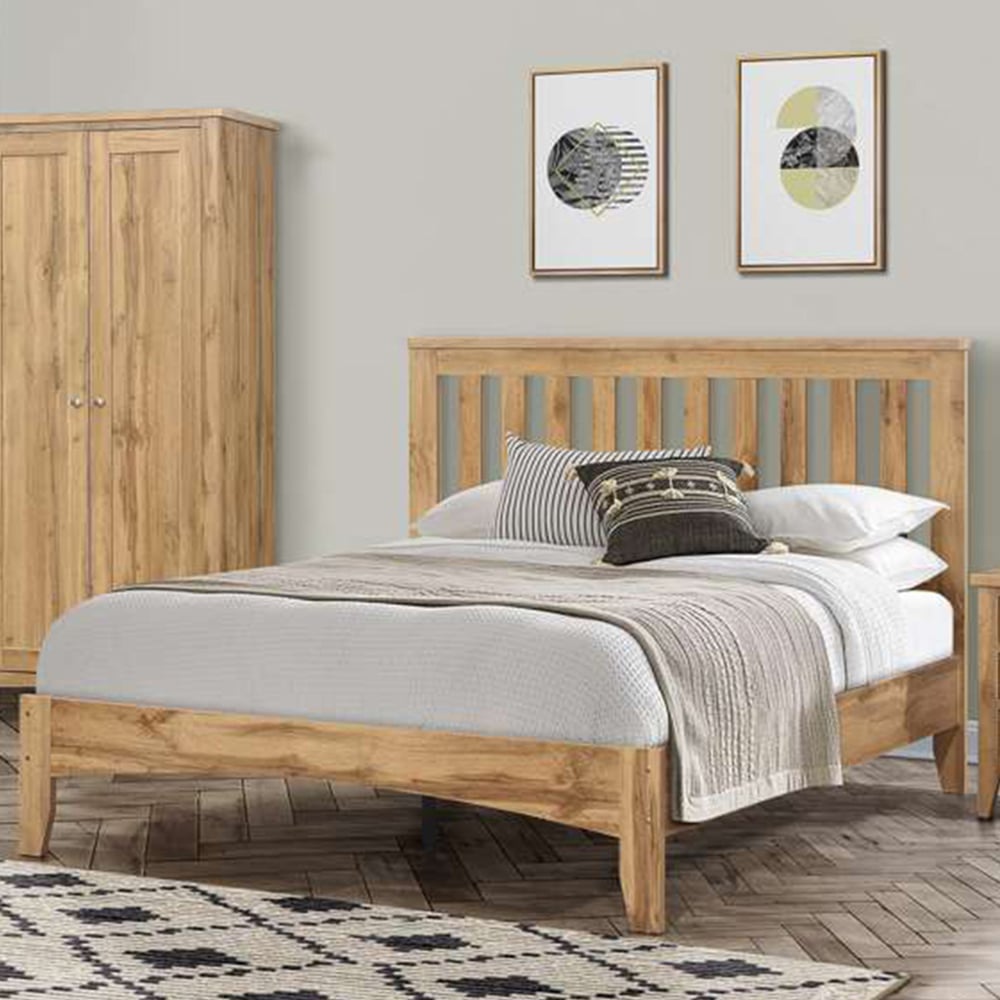 Hampstead King Size Wooden Bed Frame Image 1
