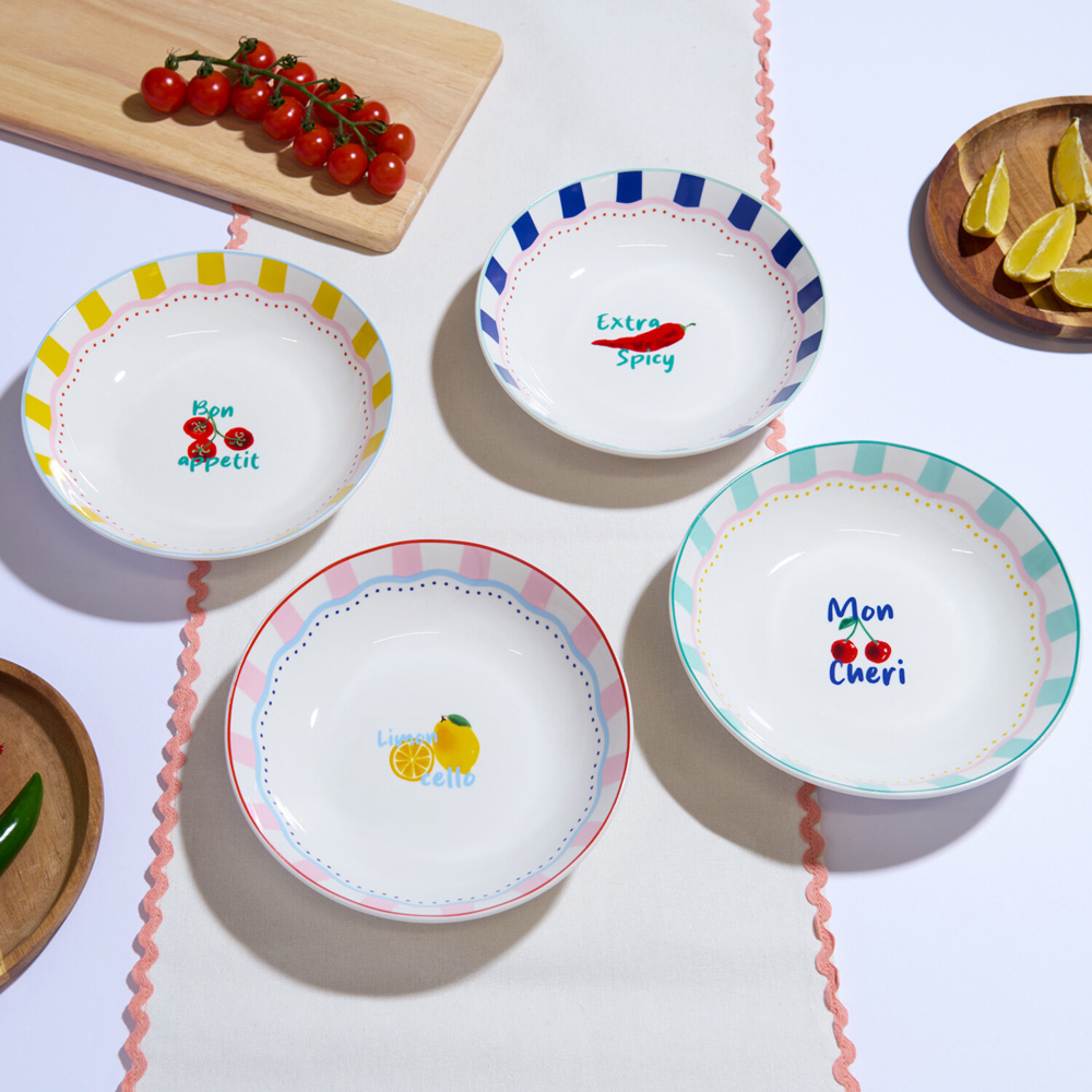 Set of 4 Alfresco Pasta Bowls Image 2