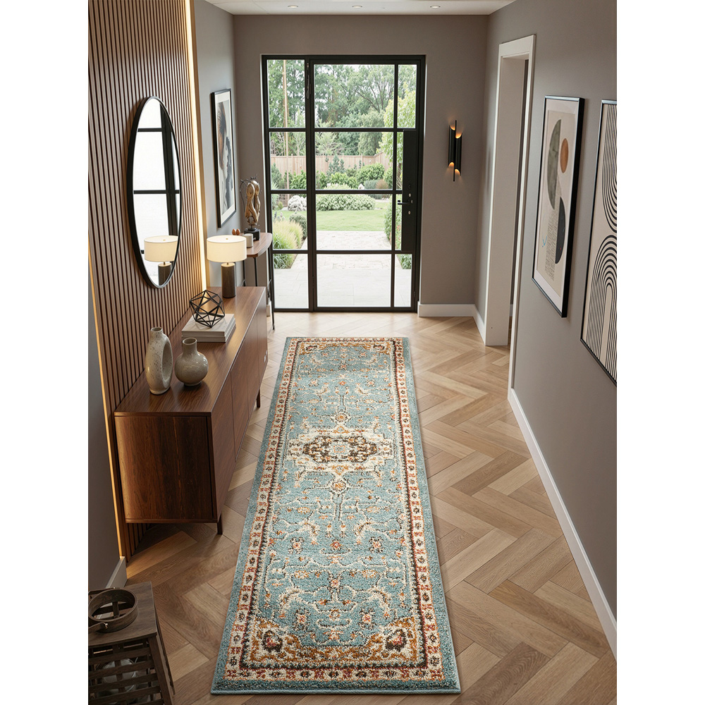 Portland HMC 5570 Blue Cashmere Rug 60 x 230cm Image 4