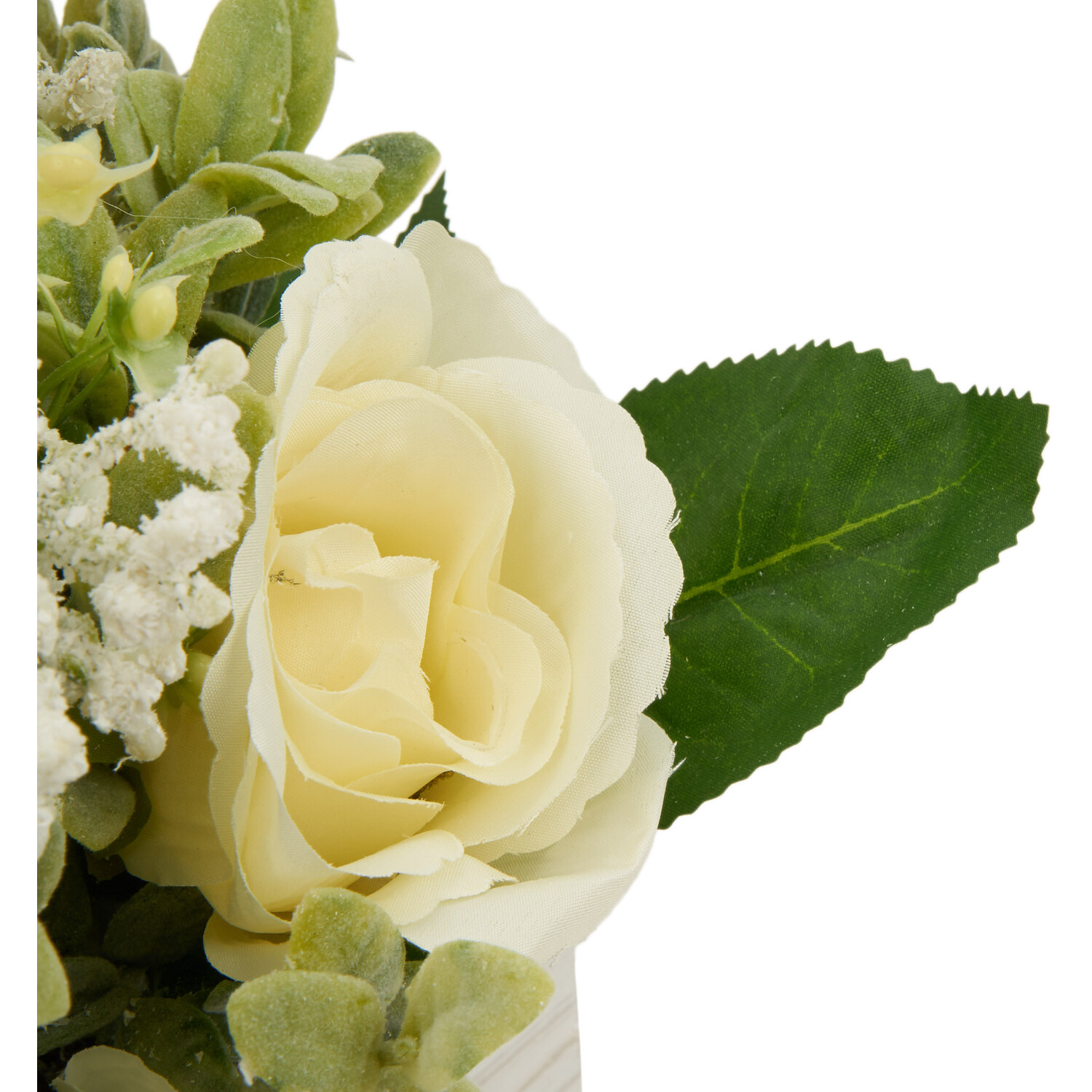 White Rose & Hydrangea Floral Box - White Image 3