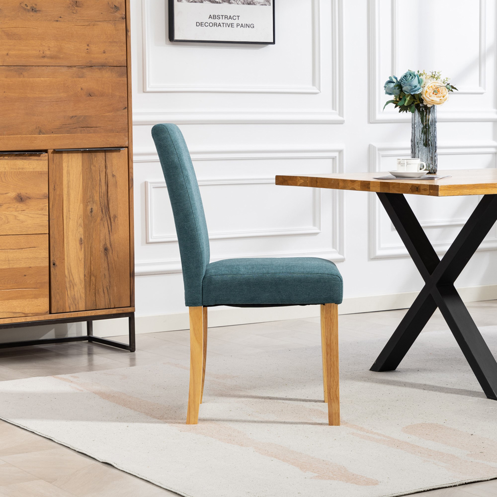 Artemis Home Almont Set of 2 Teal High Back Dining Chairs Image 5