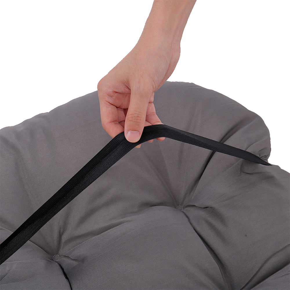 Living and Home Outdoor Waterproof Tufted Swing Seat Cushion Image 5