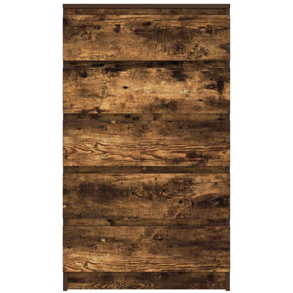 vidaXL 5 Drawer Smoked Oak Chest of Drawers Image 3
