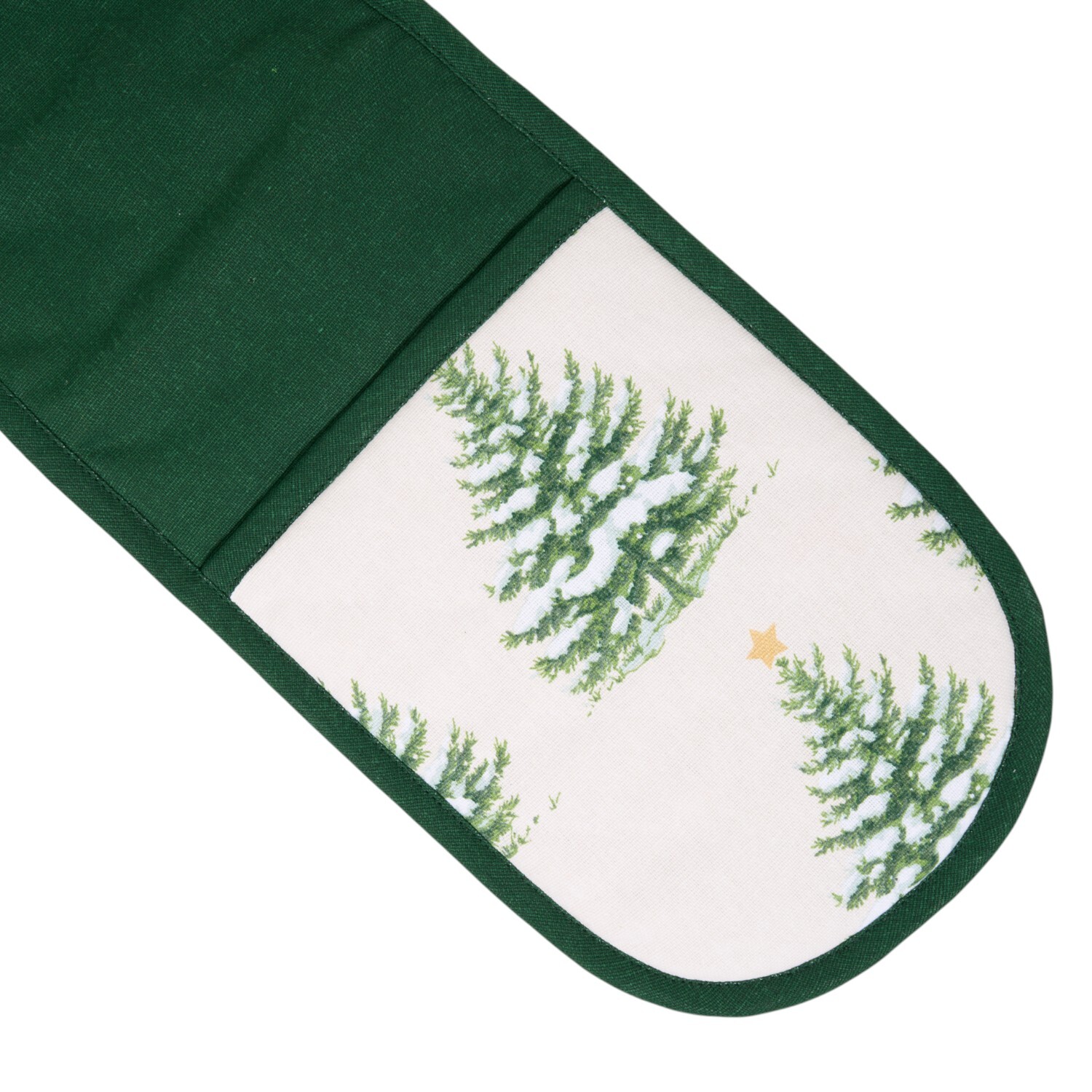 Christmas Tree Double Oven Glove Green Image 5