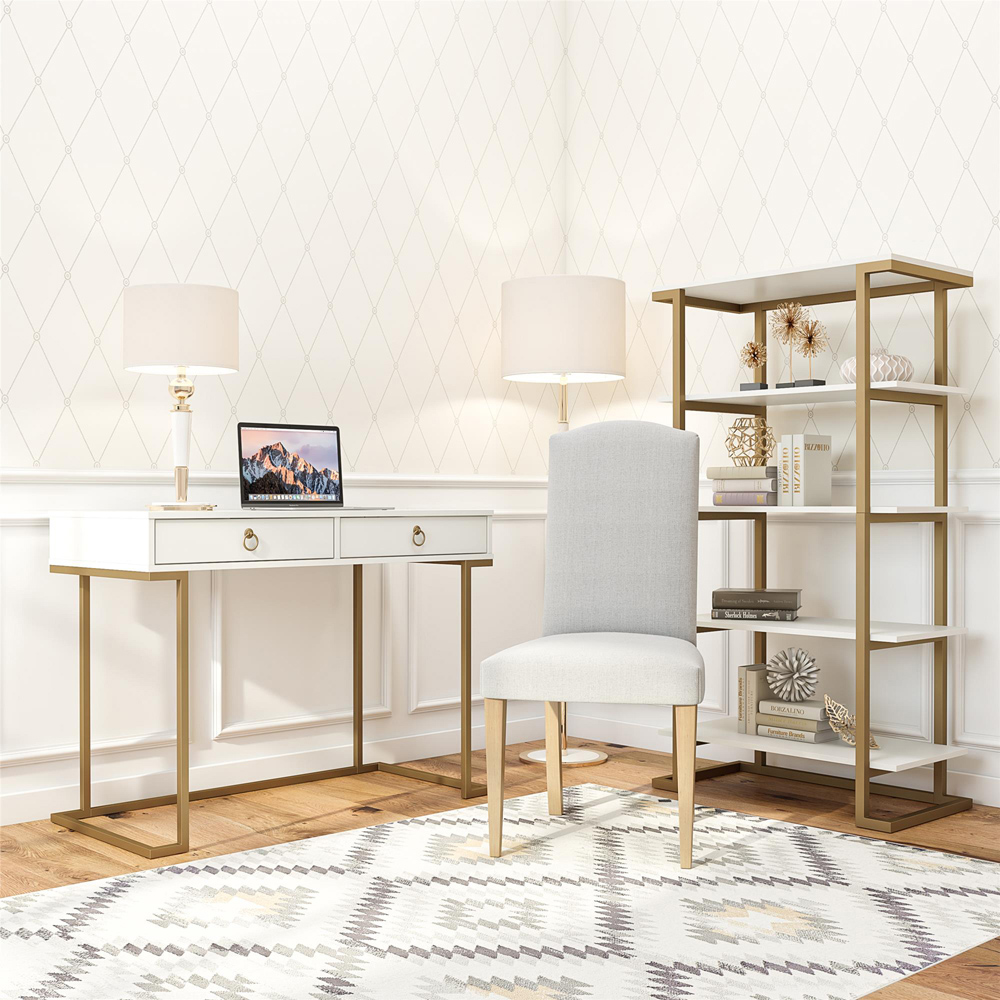 Dorel Home Camila 5 Shelf White Bookcase Image 5