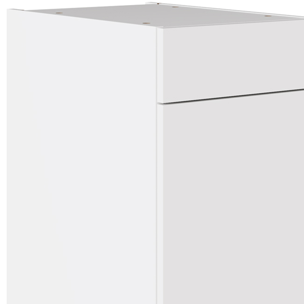 Kitchen Kit Slab Supermatt White Drawerline Base Cabinet 400mm Image 2