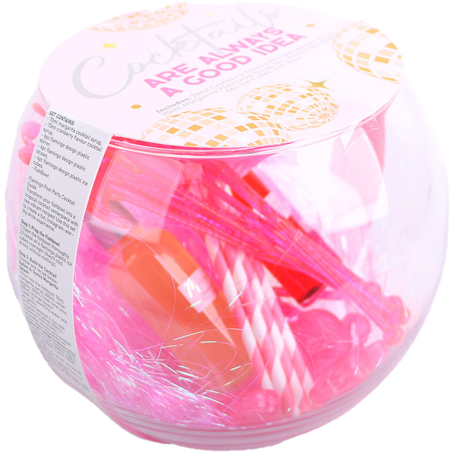 Cocktail Fishbowl with Accessories and Syrup Image 3