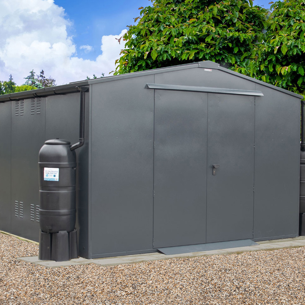 Asgard Garrison Secured by Design 10 x 11ft Green Metal Workshop Shed with Floor and 5 Point Locking Image 9