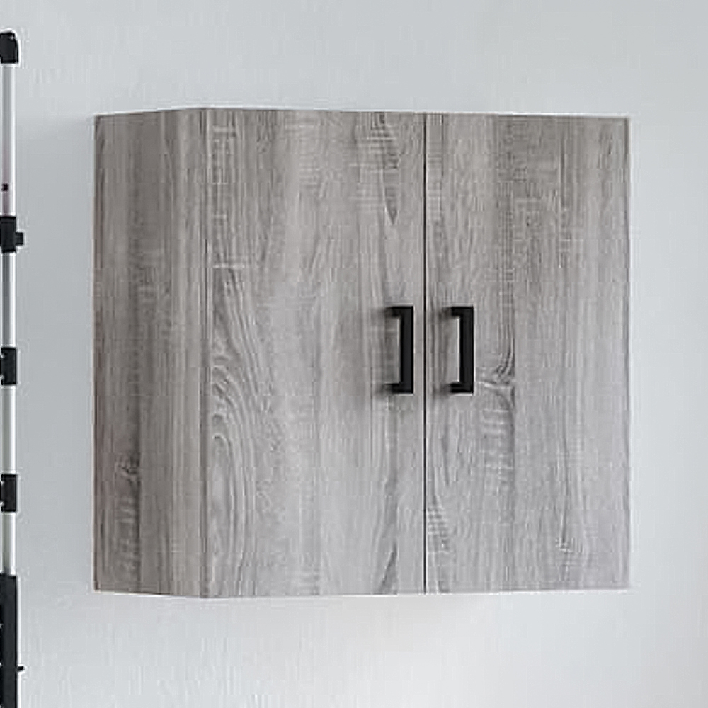 vidaXL 2 Door Grey Sonoma Oak Wall Cabinet Image 1