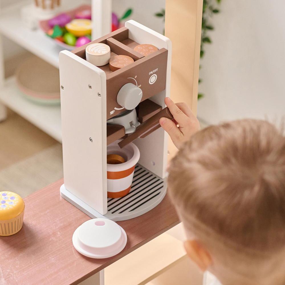 Teamson Kids Brown Espresso Treats Coffee Stand Image 6