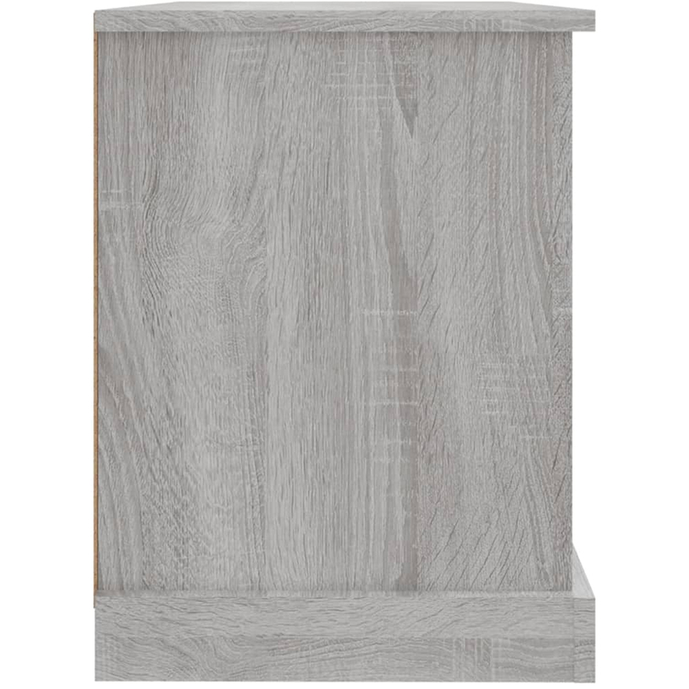 vidaXL 2 Drawer 2 Shelf Grey Sonoma TV Cabinet Image 7