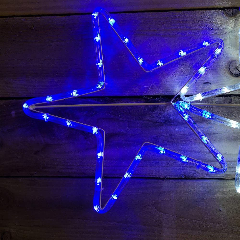 Samuel Alexander 7 Star Silhouette LED Rope Light Christmas Decoration 120cm Image 3