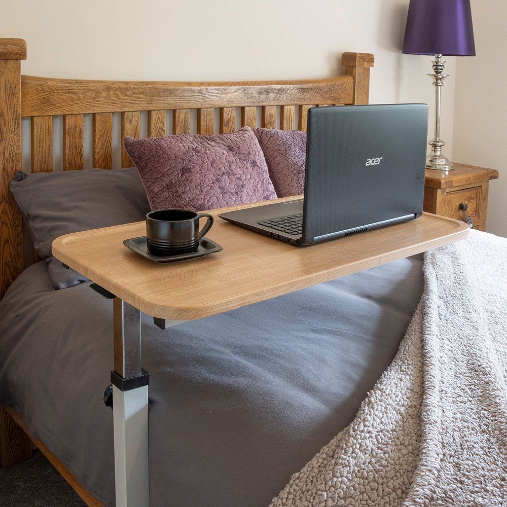 NRS Healthcare Easylift Home Height Adjustable Overchair Table Image 3