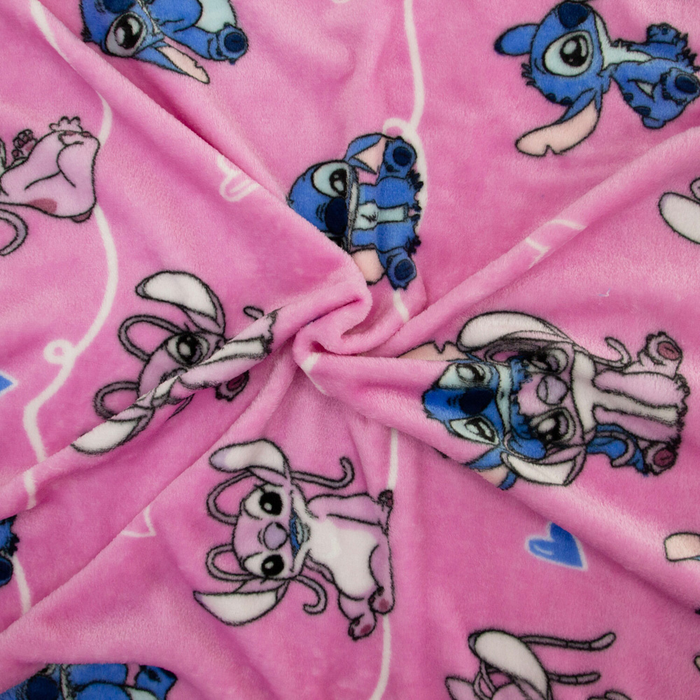 Stitch Chill Throw Pink Image 3