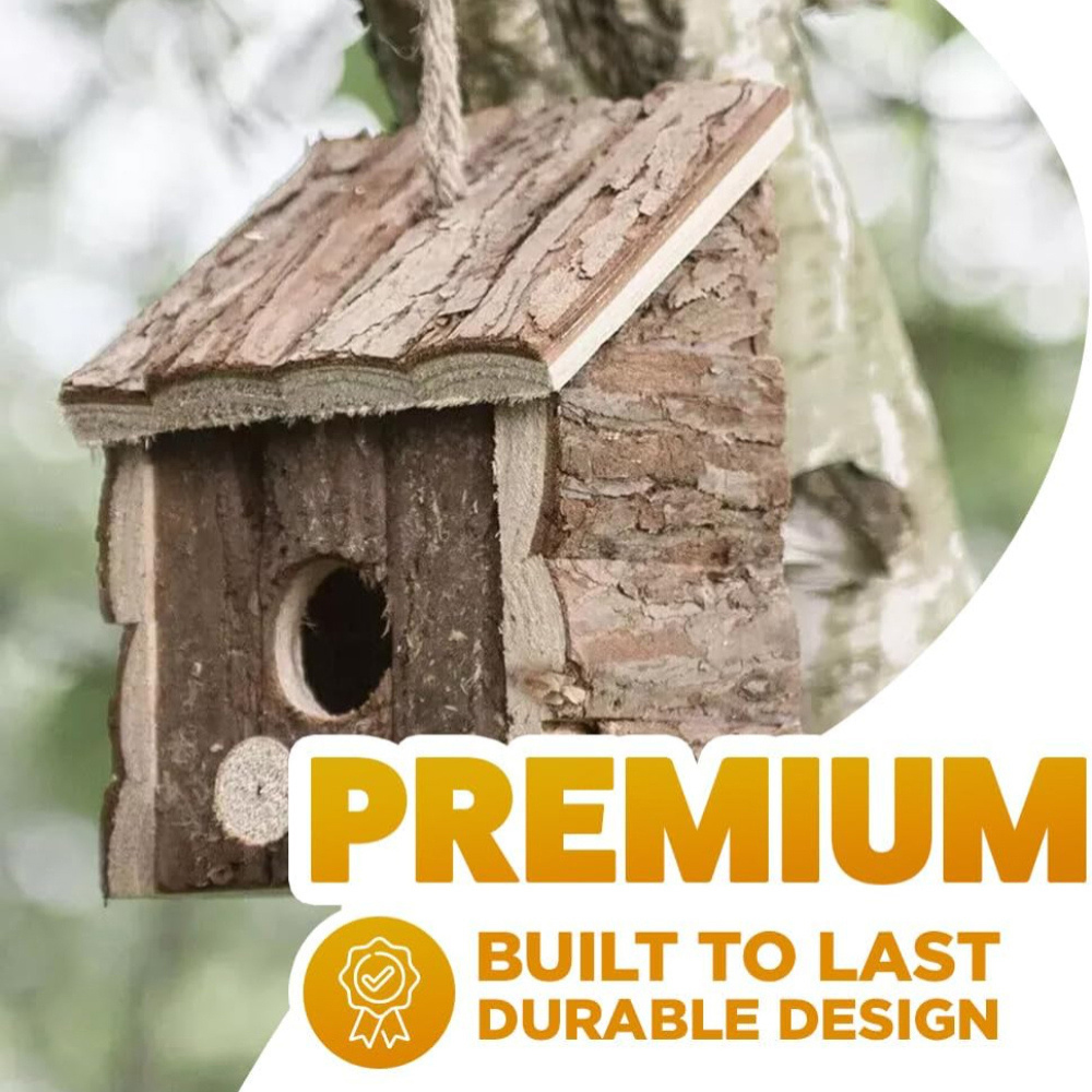 Marco Paul Wooden Bird House Hut Image 3