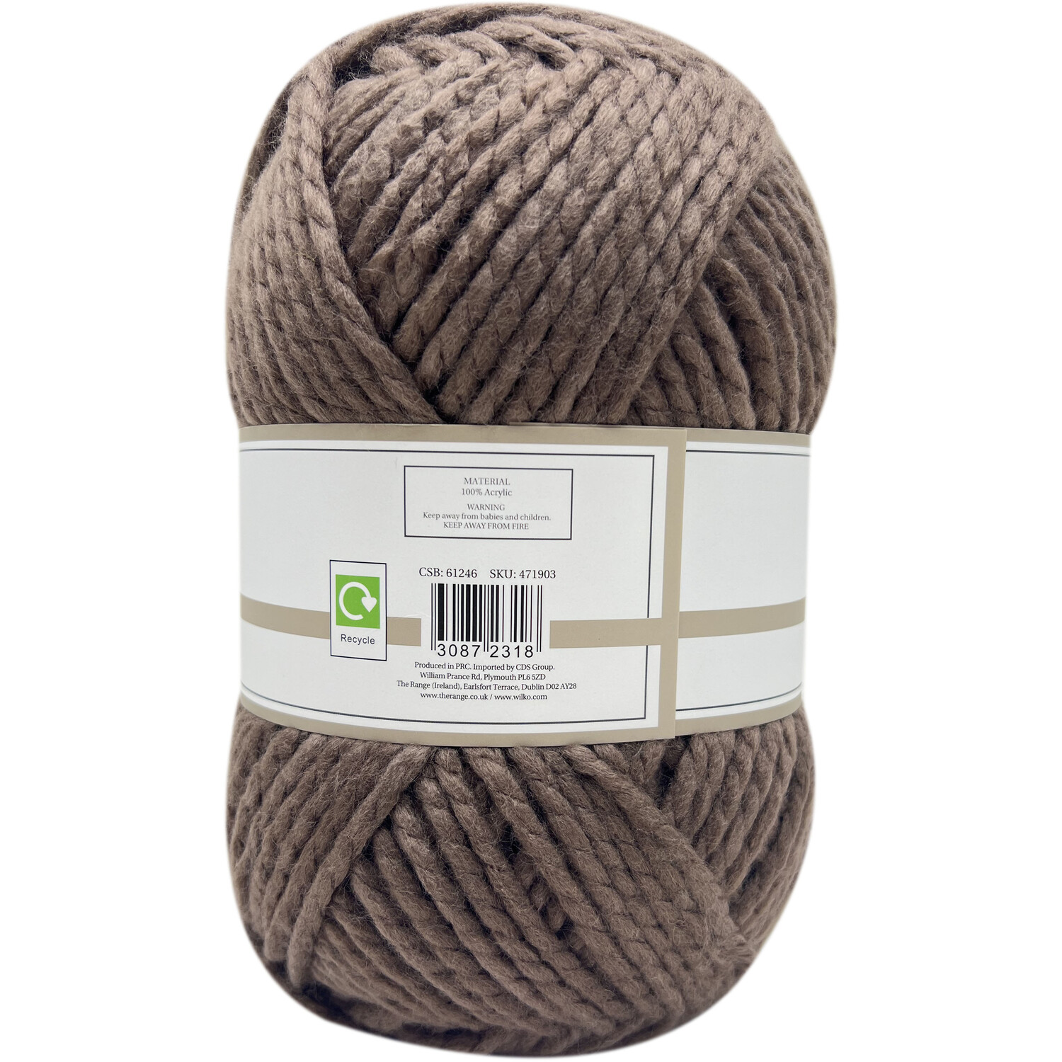 Chunky Knit Yarn Fawn Image 2