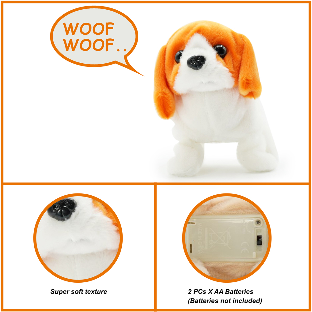 Pugs at Play Buddy The Beagle Interactive Walking Dog Plush Soft Toy Image 8