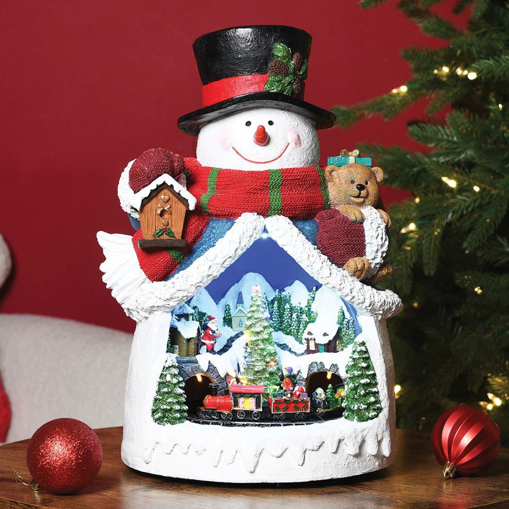 LED Christmas Snowman Decoration - Multicolour Image 2