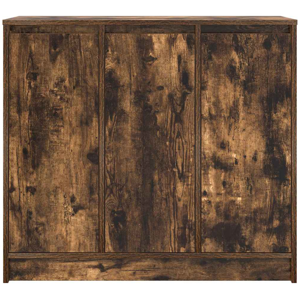 vidaXL 3 Door Smoked Oak Sideboard Image 5