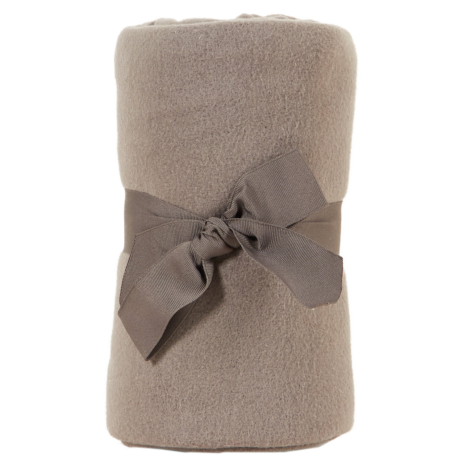 Essential Fleece Plain Throw - Charcoal Image 1