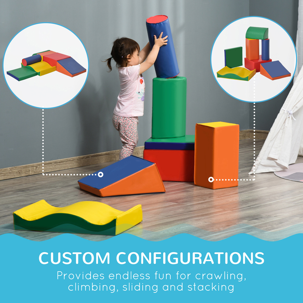 Tommy Toys Kids 7 Piece Soft Puzzle Blocks Play Set Image 6