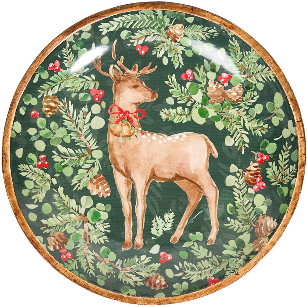 Forest Deer Wooden Dish Image 2