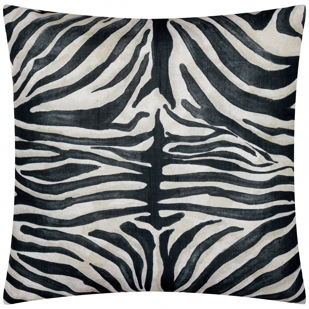 Paoletti Leopardis Multicolour Zebra Woven Polyester Filled Outdoor Cushion 50 x 50cm Image 2