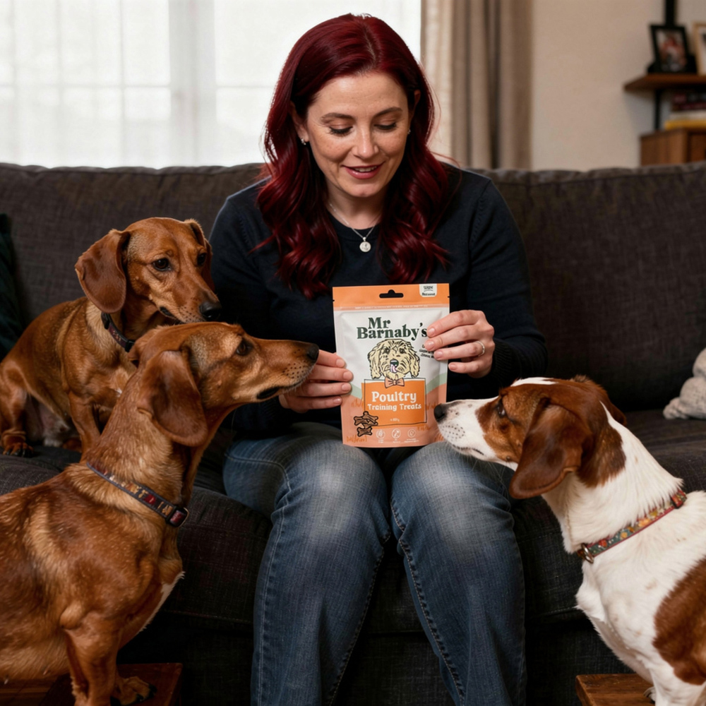Mr Barnaby's Poultry Meaty Bites Dog Treats 80g 2 Pack Image 2