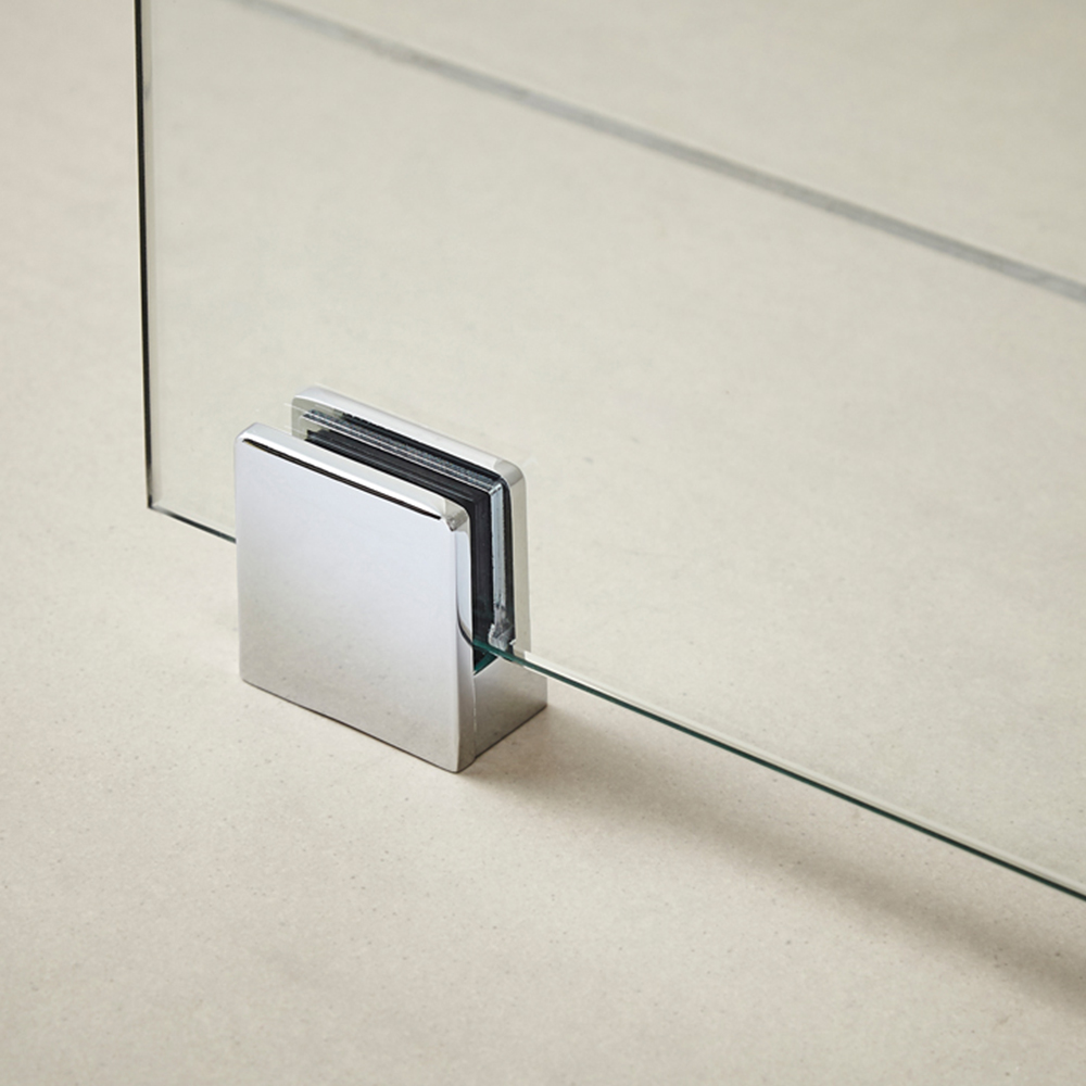 nuie Chrome Wetroom Screen Support Foot 45 x 44mm Image 2