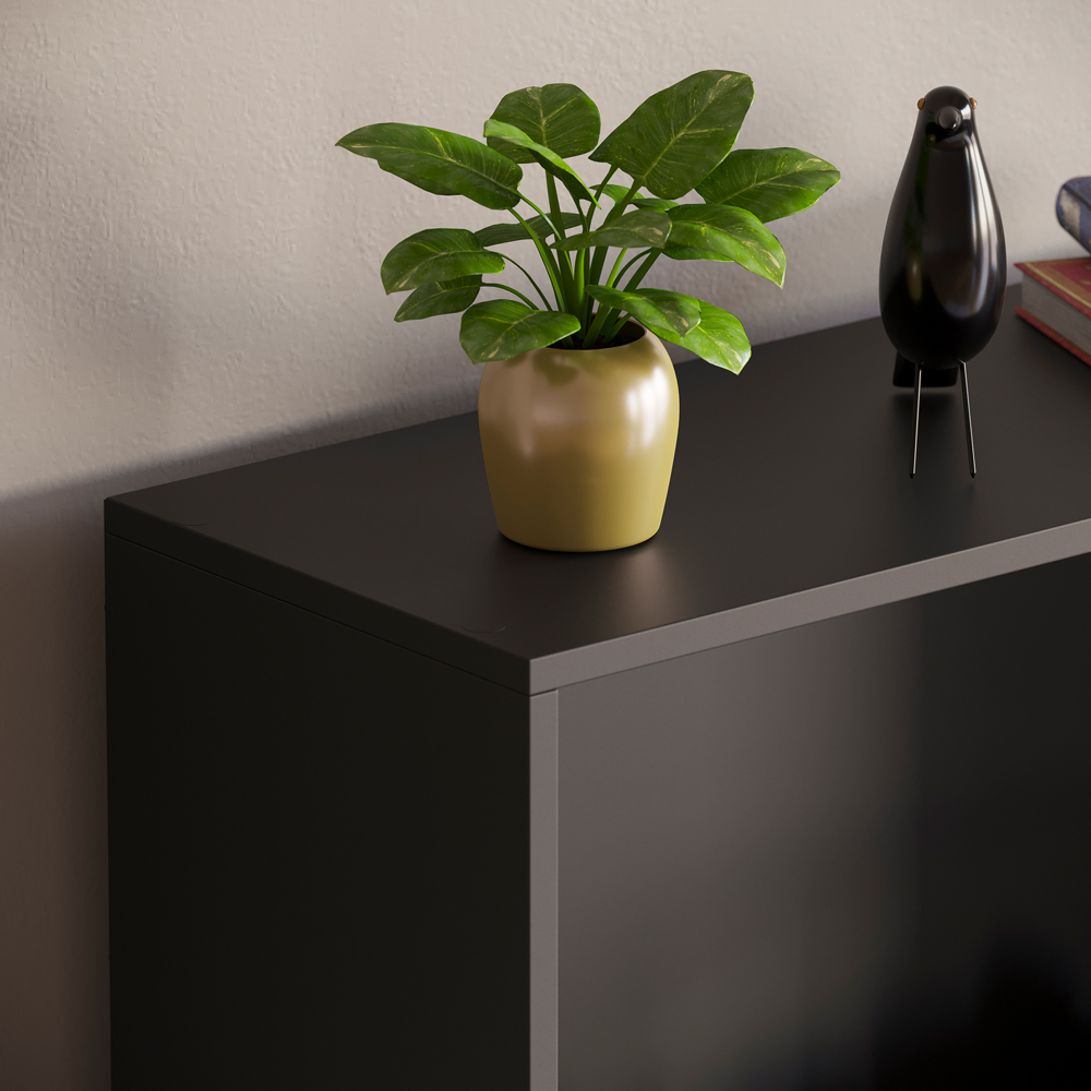 Vida Designs Cambridge 5 Shelf Black XL Bookcase  Image 3